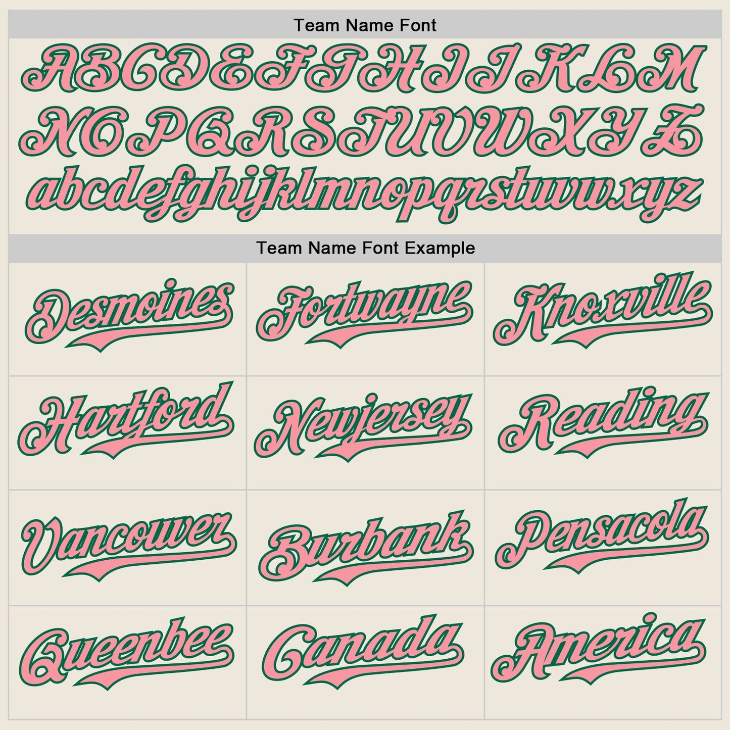 Custom Cream Kelly Green Pinstripe Medium Pink Authentic Two Tone Baseball Jersey - Sky-Custom