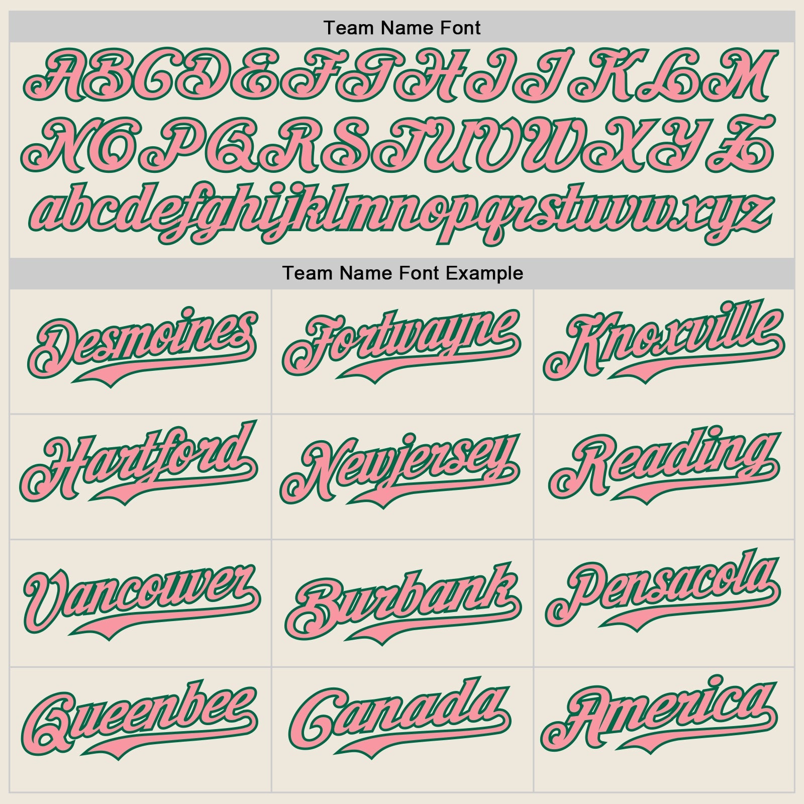Custom Cream Kelly Green Pinstripe Medium Pink Authentic Two Tone Baseball Jersey - Sky-Custom