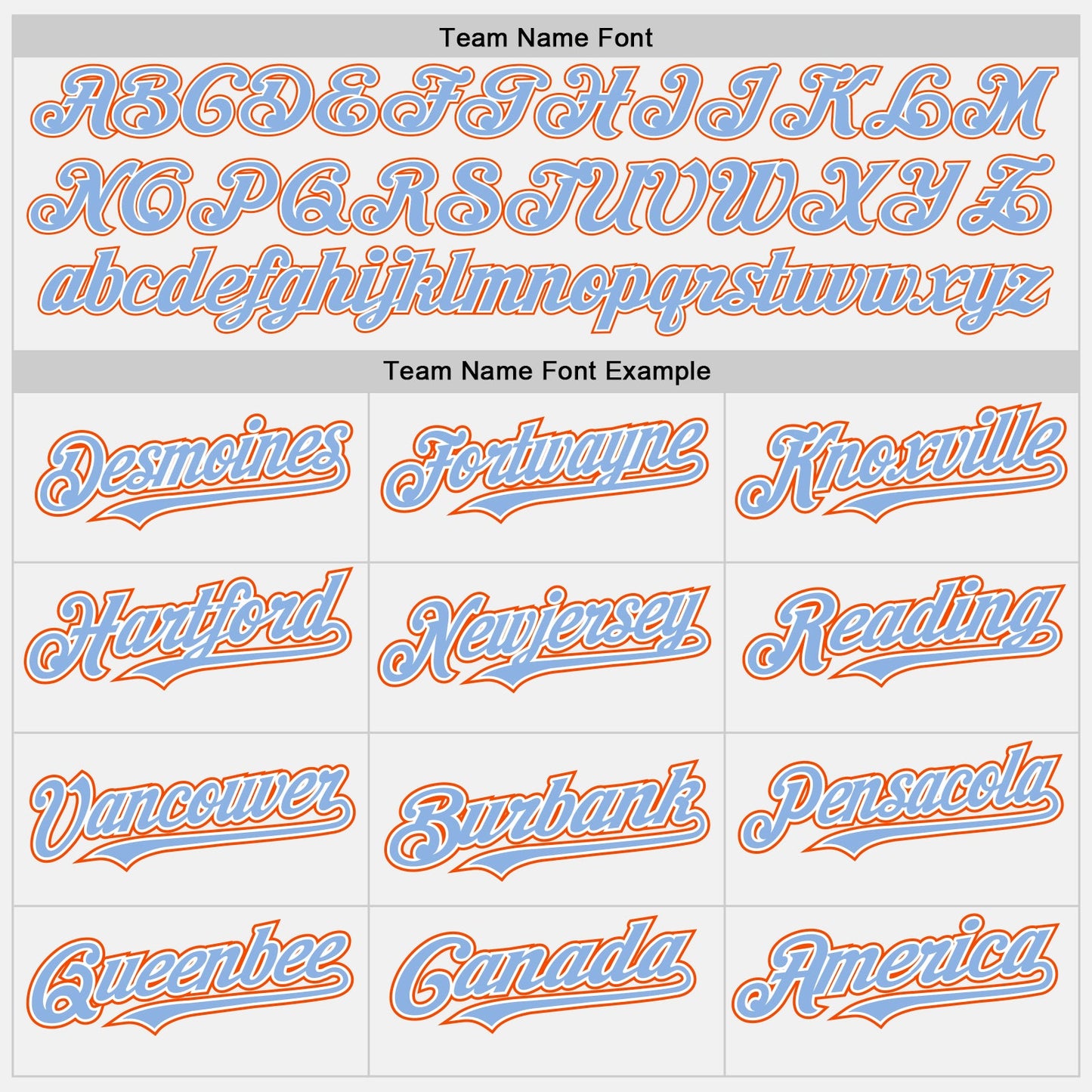 Custom White Light Blue Pinstripe Orange Authentic Two Tone Baseball Jersey - Sky-Custom