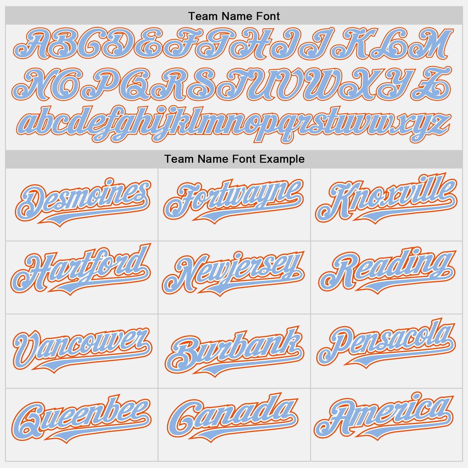 Custom White Light Blue Pinstripe Orange Authentic Two Tone Baseball Jersey - Sky-Custom