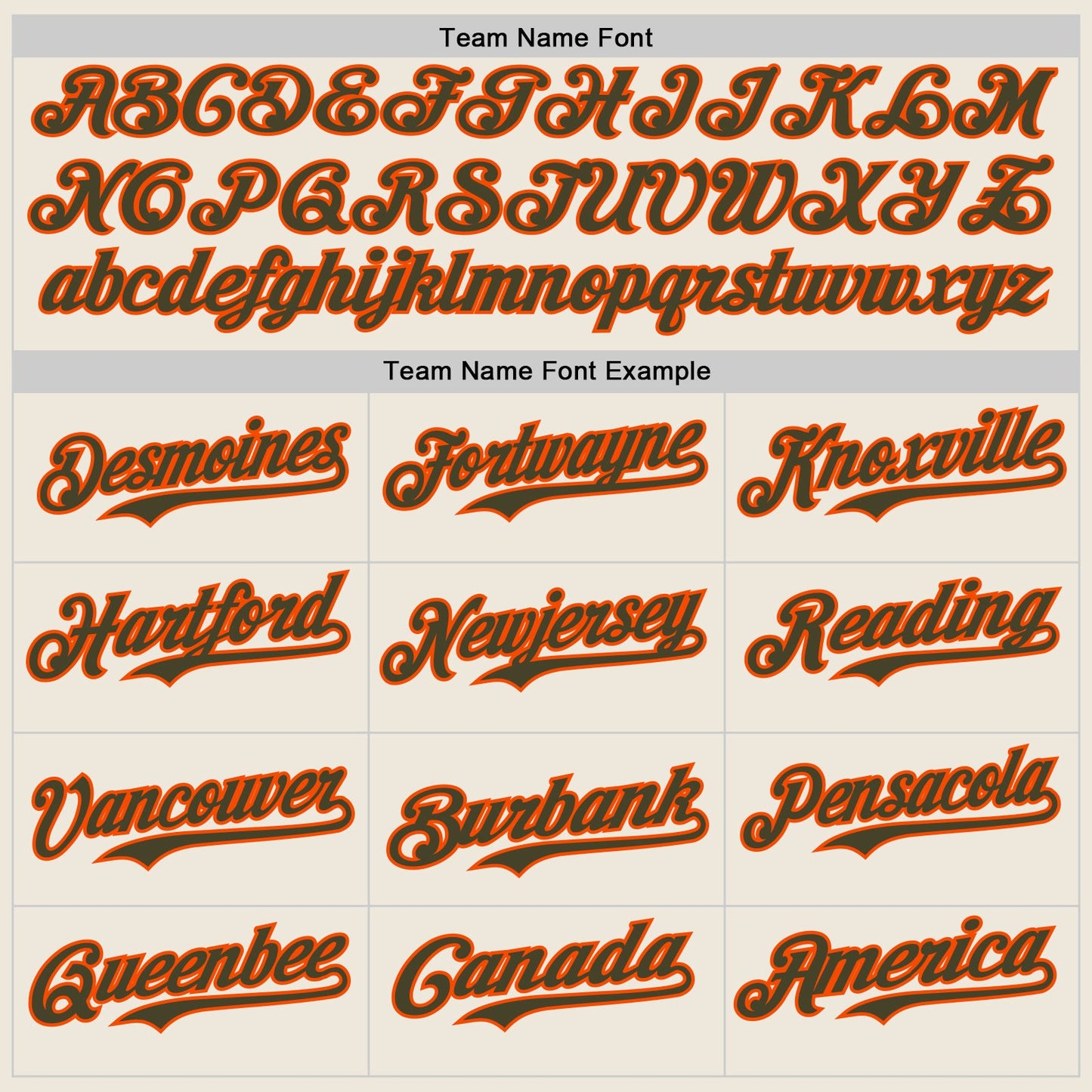 Custom Cream Olive Pinstripe Orange Authentic Two Tone Baseball Jersey - Sky-Custom