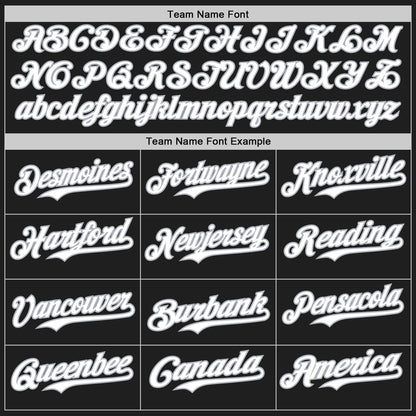 Custom Black Gray Pinstripe White Authentic Two Tone Baseball Jersey - Sky-Custom