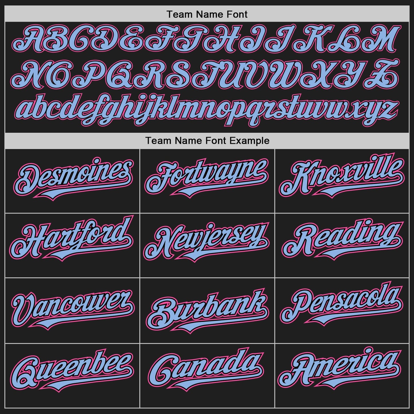Custom Black Light Blue Pinstripe Pink Authentic Two Tone Baseball Jersey - Sky-Custom
