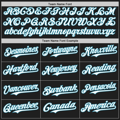 Custom Black Panther Blue Pinstripe White Authentic Two Tone Baseball Jersey - Sky-Custom