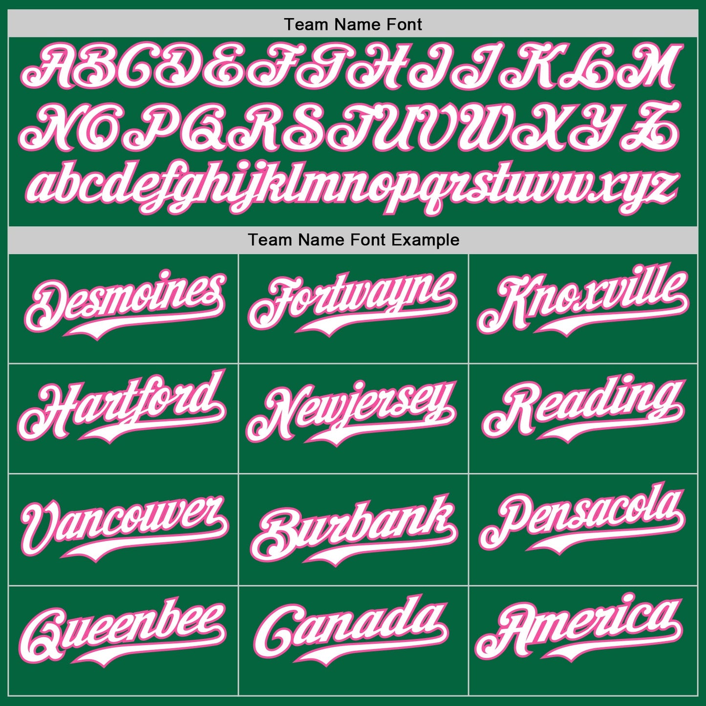 Custom Kelly Green Pink Pinstripe White Authentic Two Tone Baseball Jersey - Sky-Custom