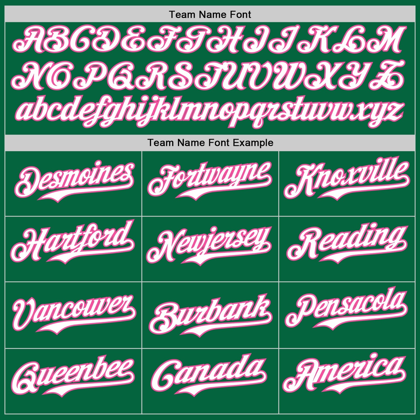Custom Kelly Green Pink Pinstripe White Authentic Two Tone Baseball Jersey - Sky-Custom