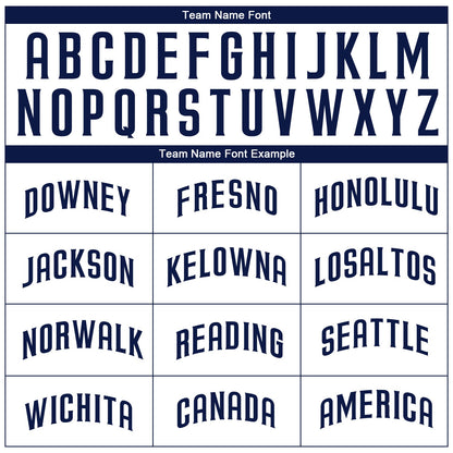 Custom White Navy Authentic Baseball Jersey - Sky-Custom