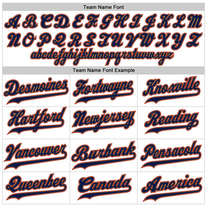 Custom White Old Gold-Navy Authentic Baseball Jersey - Sky-Custom