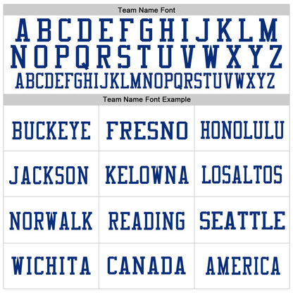 Custom White Red-Royal Mesh Authentic Throwback Football Jersey - Sky-Custom