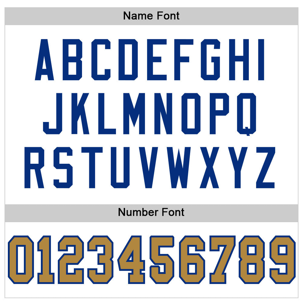 Custom White Old Gold-Royal Mesh Authentic Football Jersey - Sky-Custom