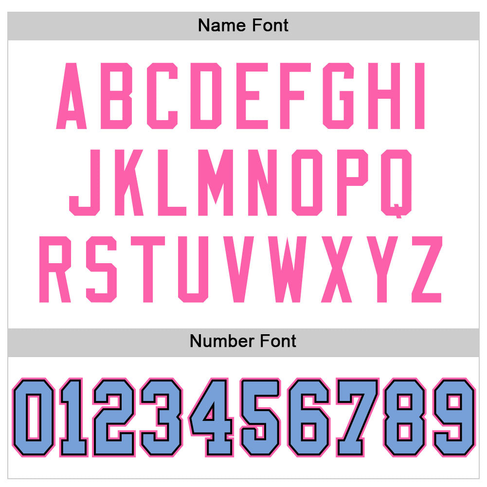 Custom White Light Blue-Pink Mesh Authentic Football Jersey - Sky-Custom