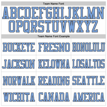 Custom White Light Blue-Steel Gray Mesh Authentic Football Jersey - Sky-Custom