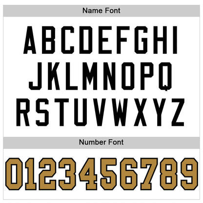 Custom White Old Gold-Black Mesh Authentic Football Jersey - Sky-Custom