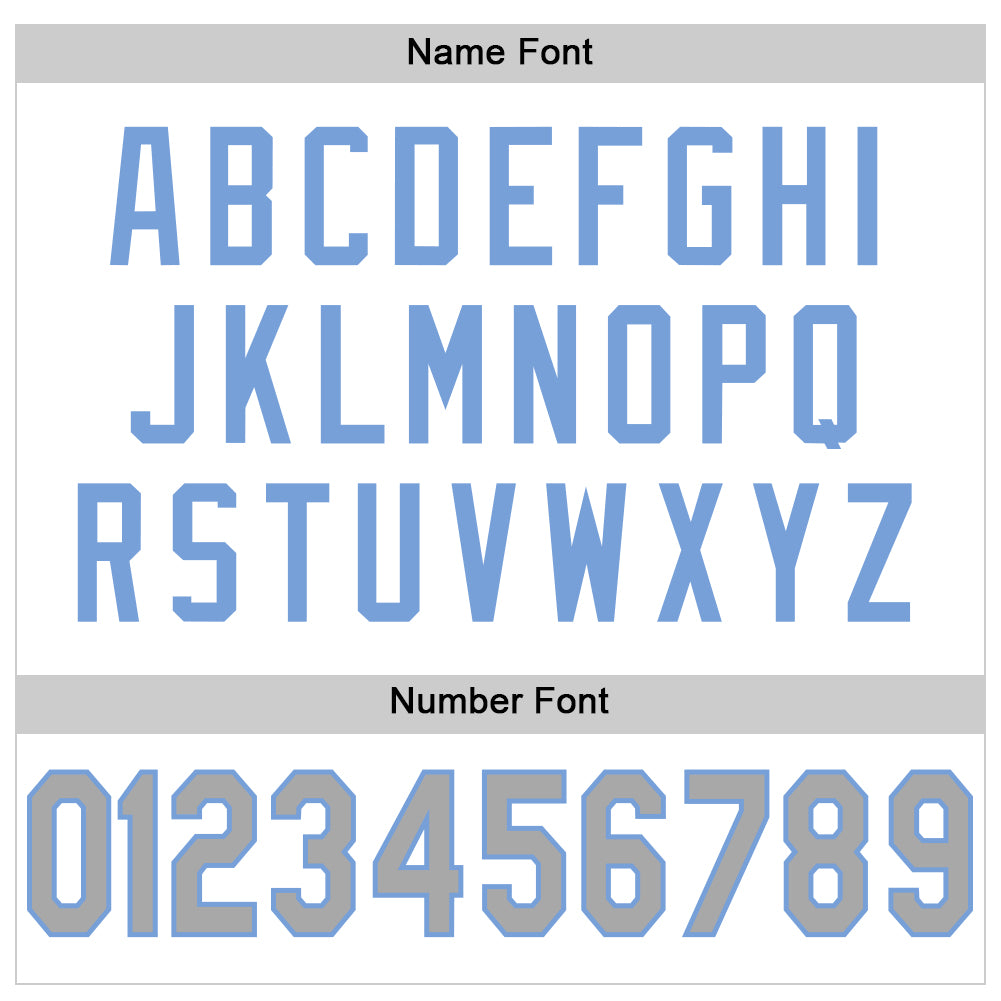 Custom White Gray-Light Blue Mesh Authentic Football Jersey - Sky-Custom