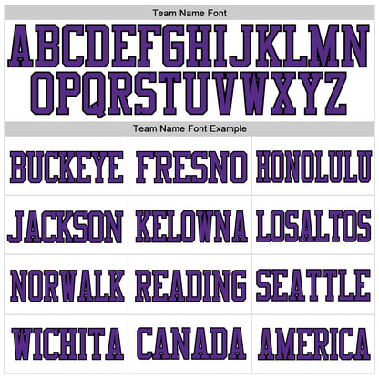 Custom White Purple-Old Gold Mesh Authentic Football Jersey - Sky-Custom