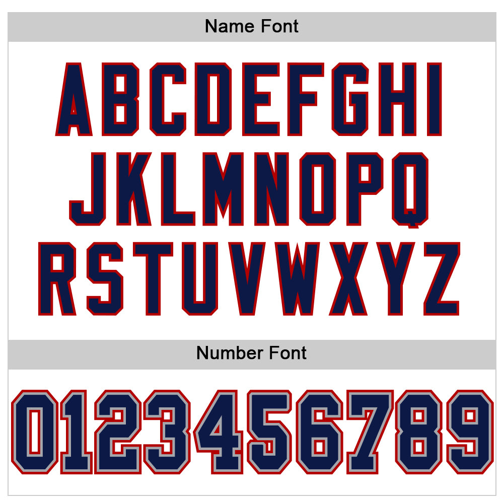 Custom White Navy-Red Mesh Authentic Football Jersey - Sky-Custom