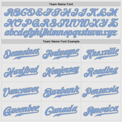 Custom White Navy Pinstripe Light Blue-Gray Authentic Baseball Jersey - Sky-Custom