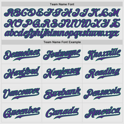Custom White Kelly Green Pinstripe Purple-Pink Authentic Baseball Jersey - Sky-Custom