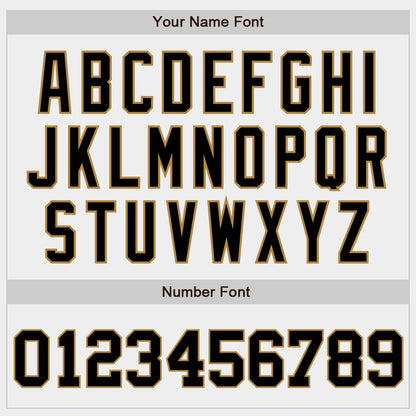 Custom White Black-Old Gold Authentic Baseball Jersey - Sky-Custom