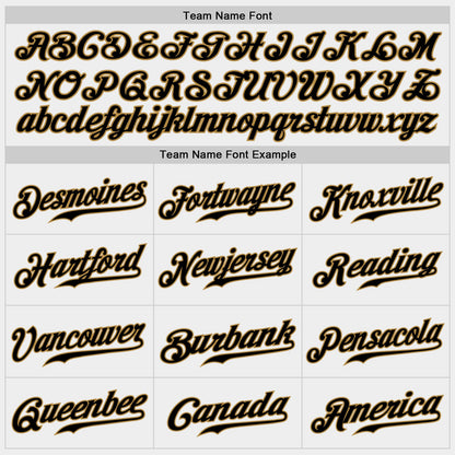 Custom White Black-Old Gold Authentic Baseball Jersey - Sky-Custom