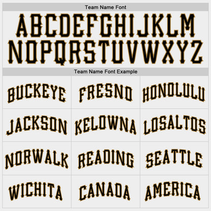 Custom White Black-Old Gold Authentic Baseball Jersey - Sky-Custom