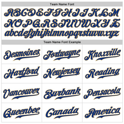 Custom White Old Gold-Royal Authentic Sleeveless Baseball Jersey - Sky-Custom