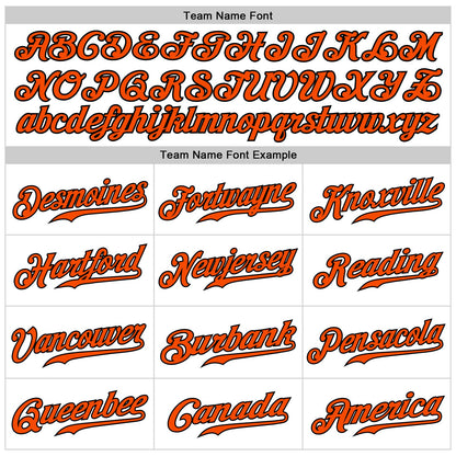 Custom White Orange-Black Authentic Sleeveless Baseball Jersey - Sky-Custom