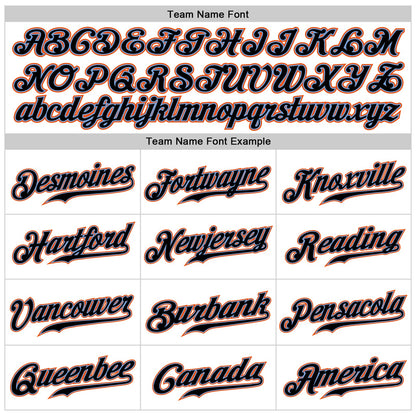 Custom White Black-Orange Authentic Sleeveless Baseball Jersey - Sky-Custom