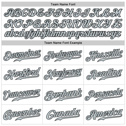 Custom White Silver-Black Authentic Sleeveless Baseball Jersey - Sky-Custom
