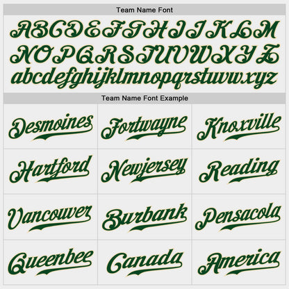 Custom White Green-Cream Authentic Baseball Jersey - Sky-Custom