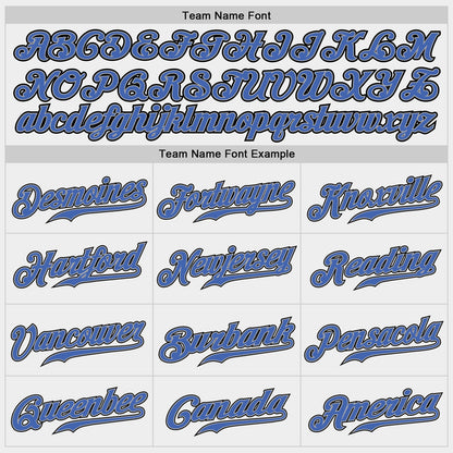 Custom White Blue-Gray Authentic Baseball Jersey - Sky-Custom