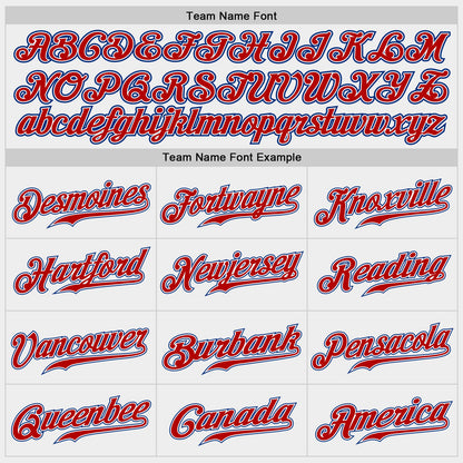 Custom White Red-Royal Authentic Baseball Jersey - Sky-Custom
