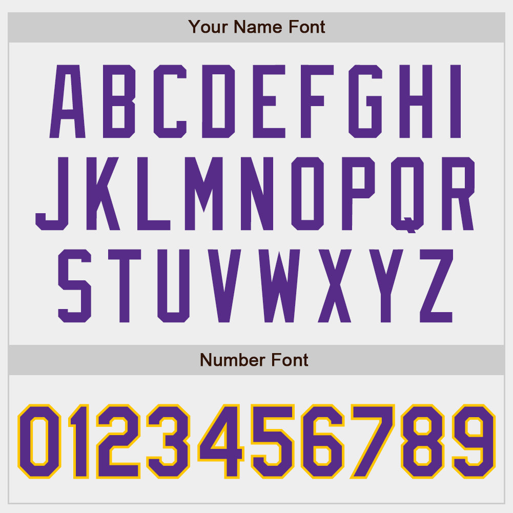 Custom White Purple-Gold Authentic Baseball Jersey - Sky-Custom