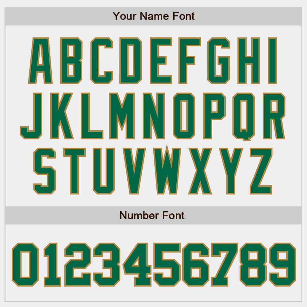 Custom White Kelly Green-Old Gold Authentic Baseball Jersey - Sky-Custom