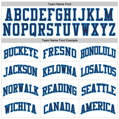 Custom White Blue-Navy Authentic Throwback Basketball Jersey - Sky-Custom