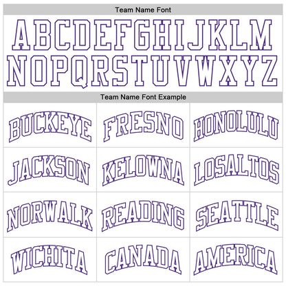Custom White White-Purple Authentic Throwback Basketball Jersey - Sky-Custom