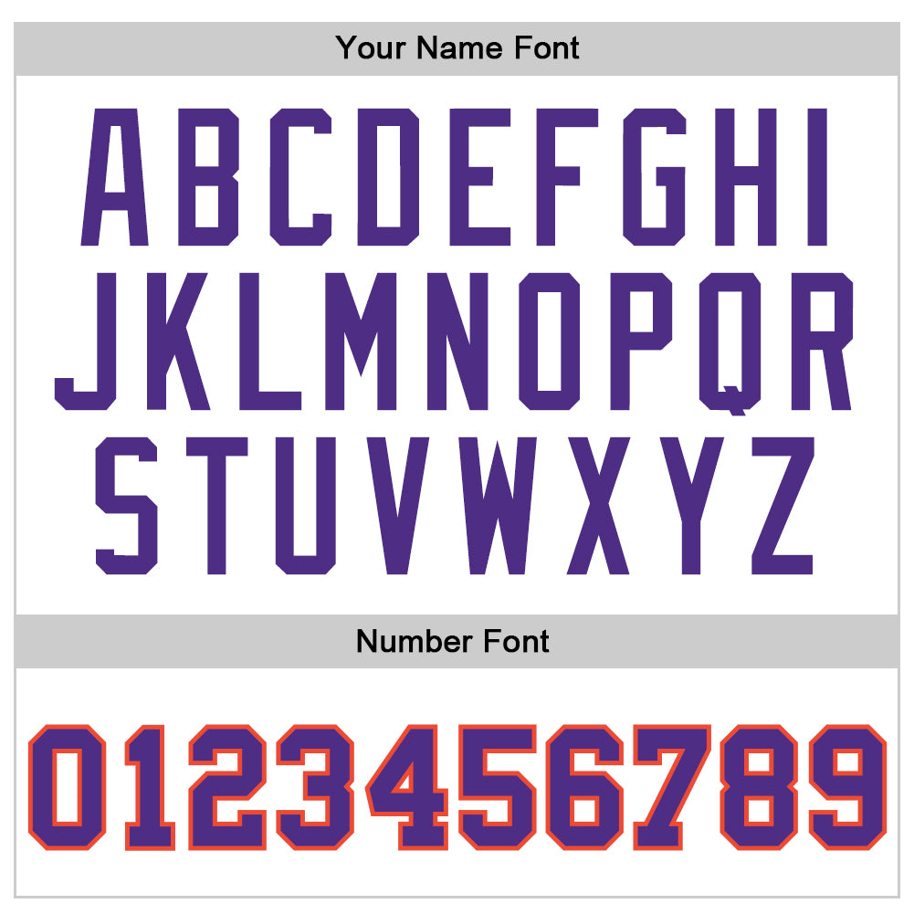 Custom White Purple-Orange Authentic Throwback Basketball Jersey - Sky-Custom
