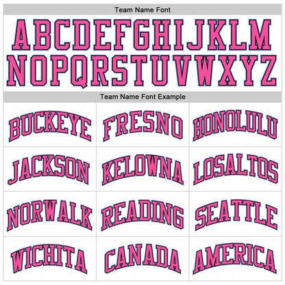 Custom White Light Blue-Pink Authentic Throwback Basketball Jersey - Sky-Custom