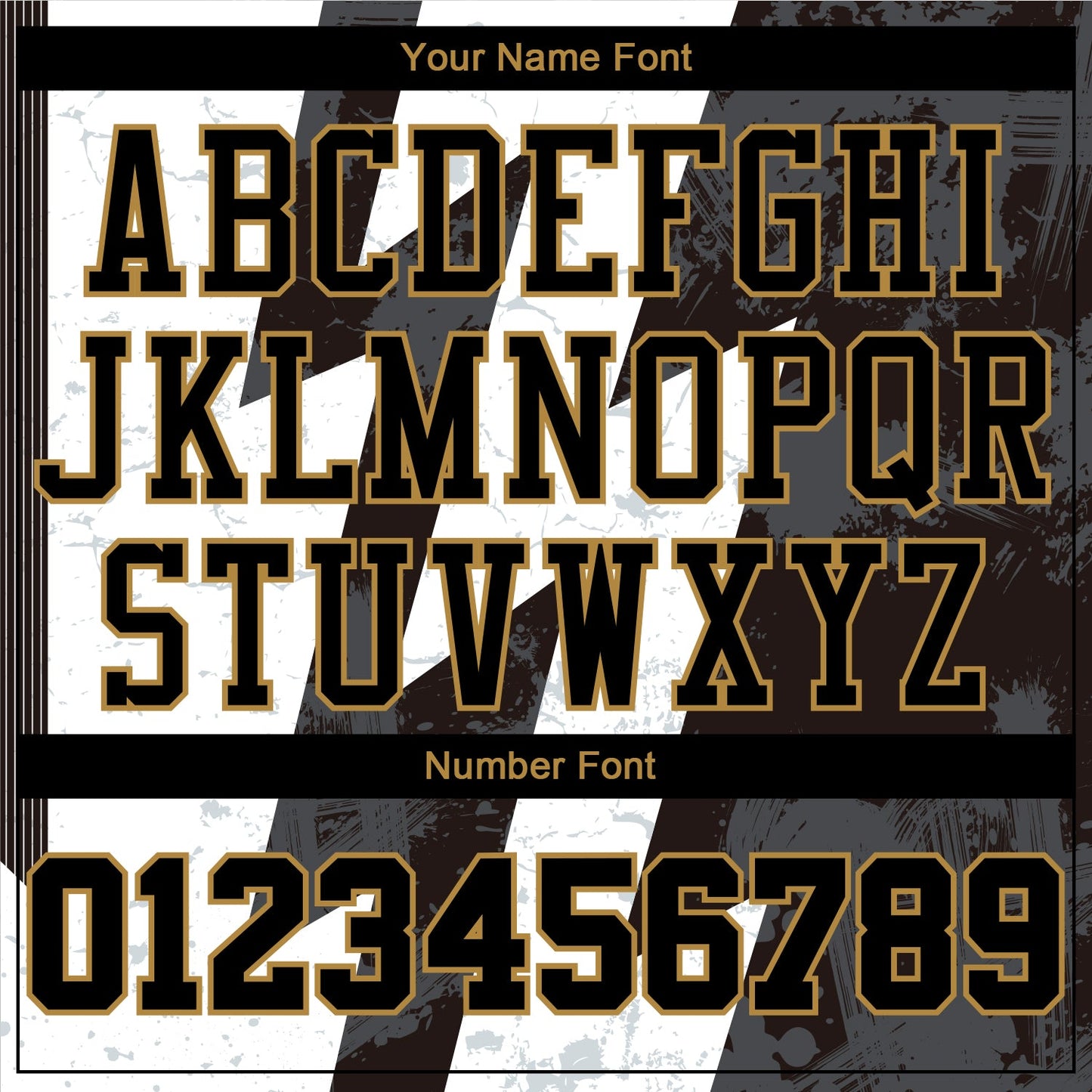 Custom White Black-Old Gold Round Neck Sublimation Basketball Suit Jersey - Sky-Custom