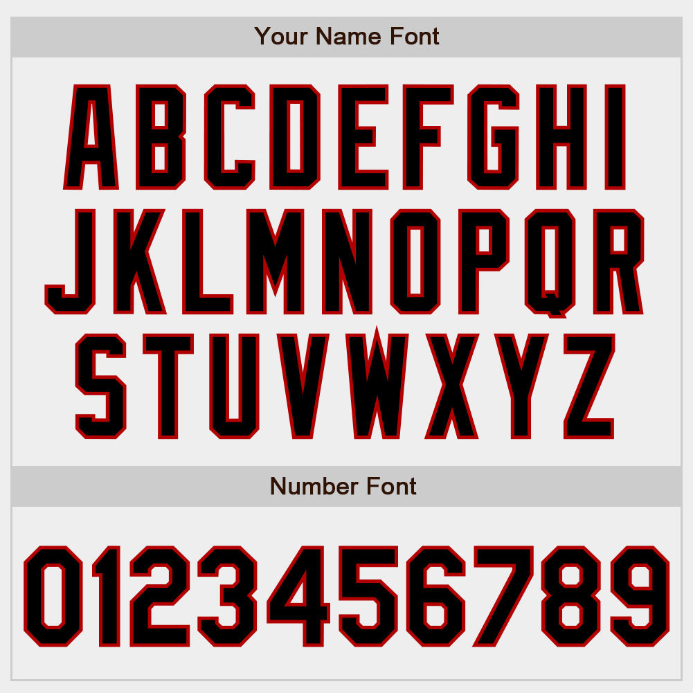 Custom White Black-Red Authentic Baseball Jersey - Sky-Custom