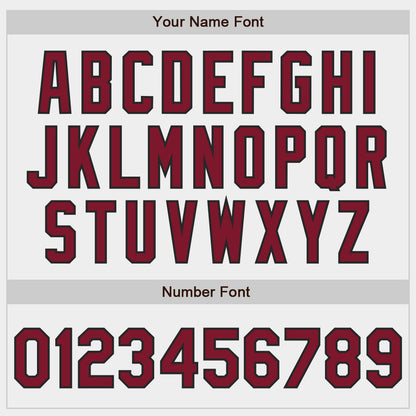 Custom White Crimson-Black Authentic Baseball Jersey - Sky-Custom