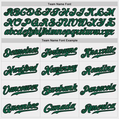 Custom White Kelly Green-Black Authentic Baseball Jersey - Sky-Custom