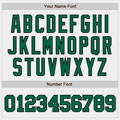 Custom White Kelly Green-Black Authentic Baseball Jersey - Sky-Custom