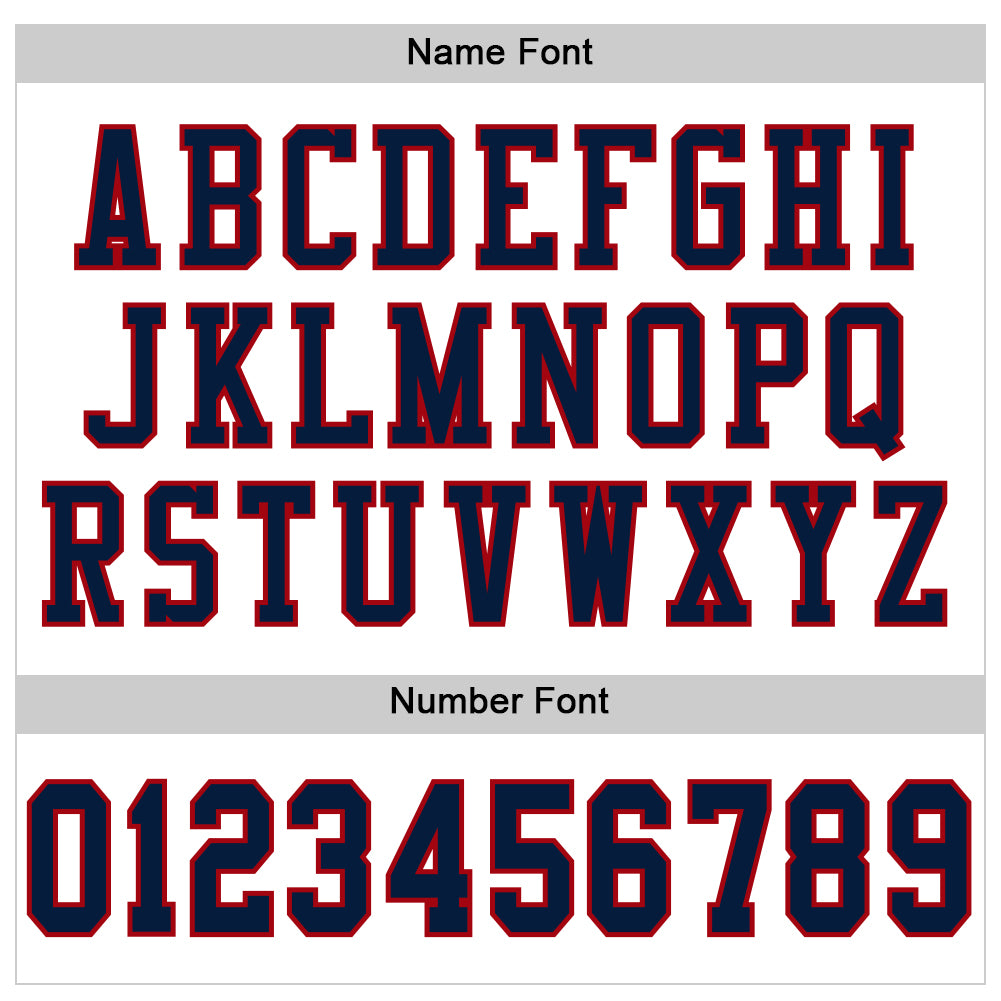 Custom White Navy-Red Mesh Authentic Football Jersey - Sky-Custom