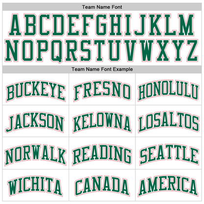 Custom White Medium Pink-Kelly Green Authentic Throwback Basketball Jersey - Sky-Custom