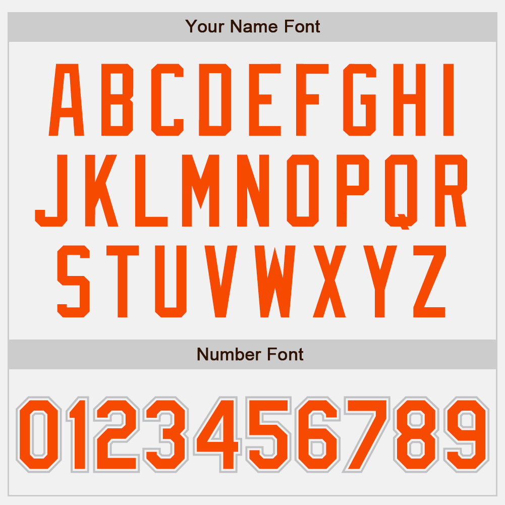 Custom White Orange-Gray Authentic Baseball Jersey - Sky-Custom