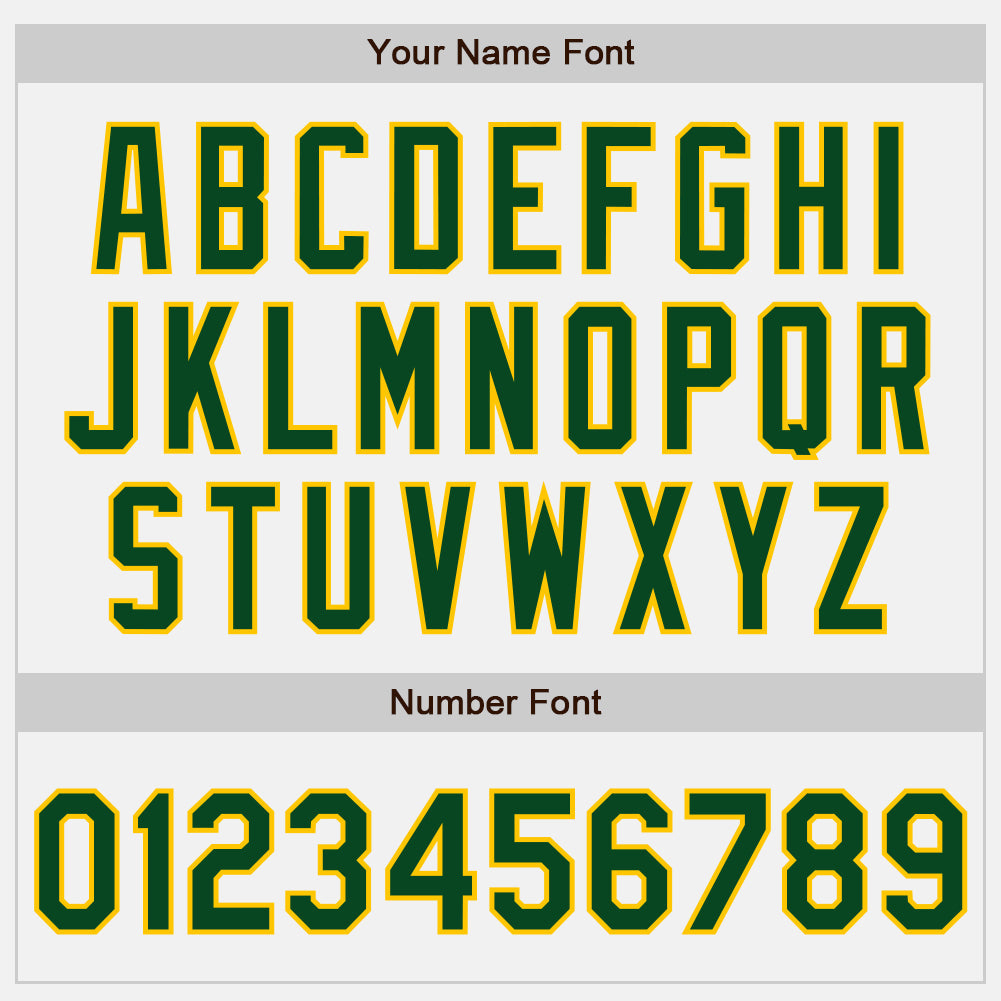 Custom White Green-Gold Authentic Baseball Jersey - Sky-Custom