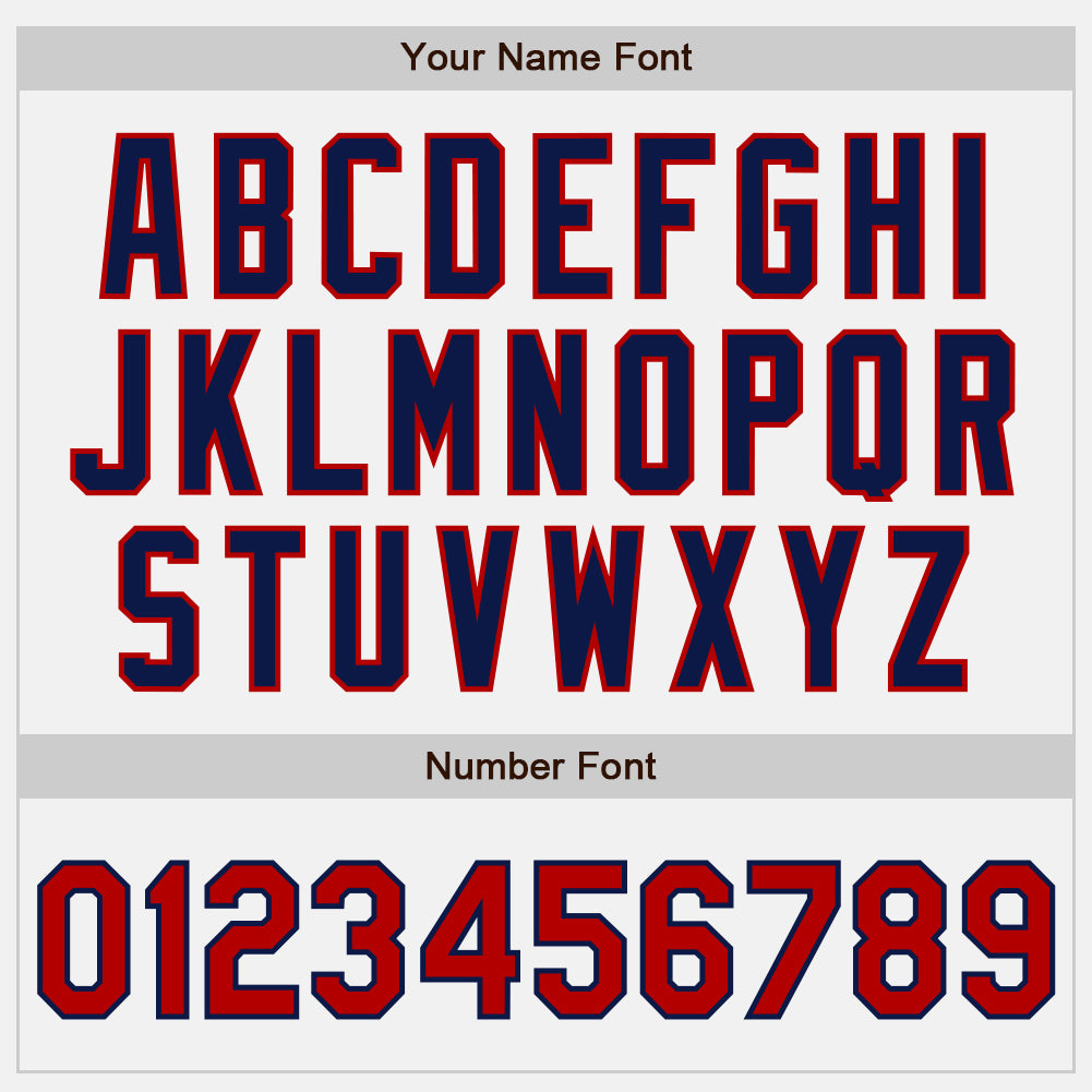 Custom White Red-Navy Authentic Baseball Jersey - Sky-Custom