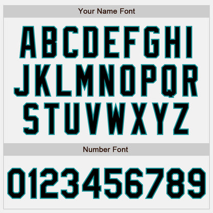 Custom White Black-Teal Authentic Baseball Jersey - Sky-Custom