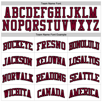 Custom White Black Pinstripe Maroon Authentic Basketball Jersey - Sky-Custom